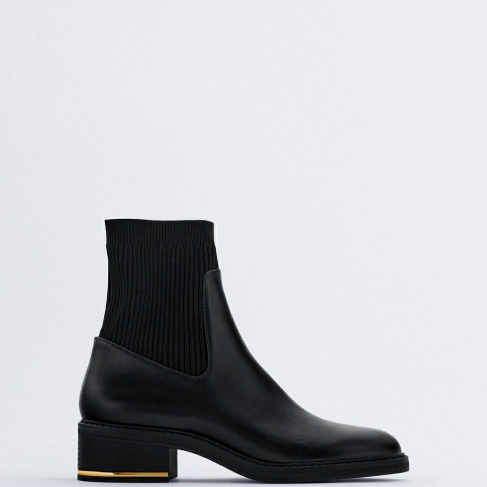 Zara Low heel Ankle Boots